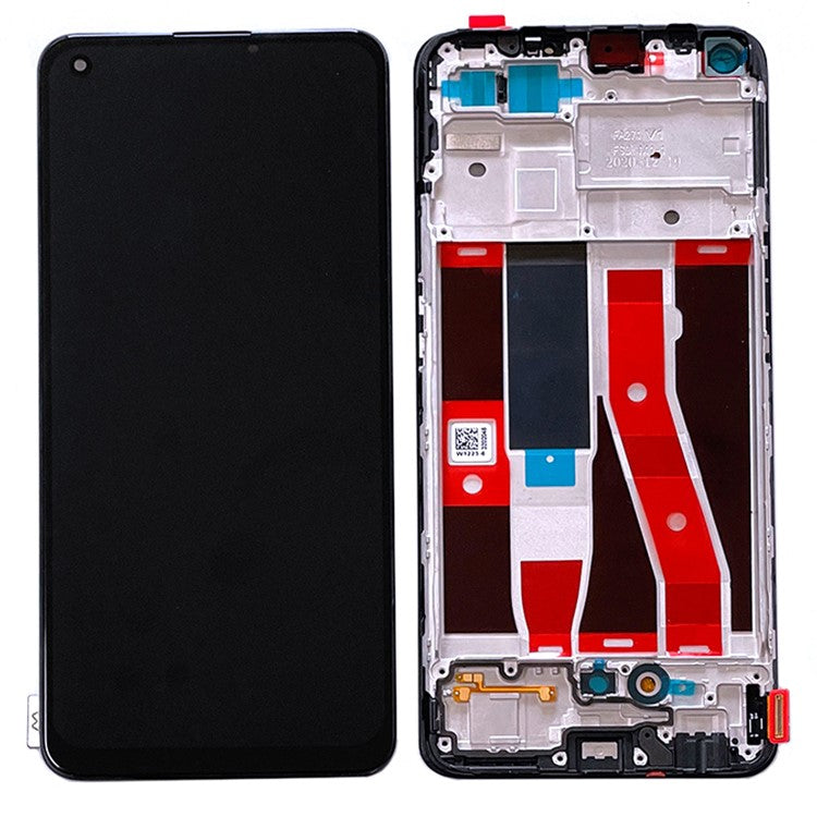 For Oppo 4G / Reno5 Lite Grade C OLED Screen and Digitizer Assembly + Frame Repair Part (Without Logo)