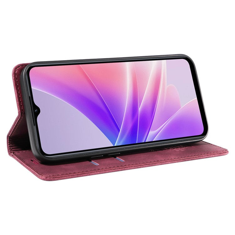 BETOPNICE 003 For Oppo A56s 5G / A57 (2022) 5G / A77 5G / K10 5G / A57 4G / A57e 4G / A57s 4G / A77 4G / Realme Q5i / Narzo 50 5G / V23 5G / OnePlus Nord N20 SE 4G Leather Phone Case - Red