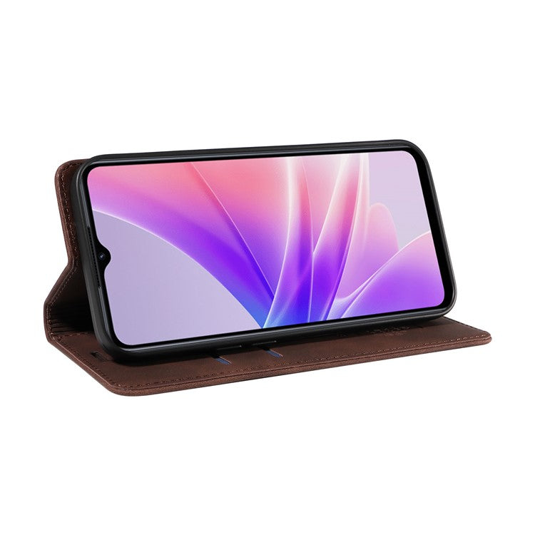 BETOPNICE 003 For Oppo A56s 5G / A57 (2022) 5G / A77 5G / K10 5G / A57 4G / A57e 4G / A57s 4G / A77 4G / Realme Q5i / Narzo 50 5G / V23 5G / OnePlus Nord N20 SE 4G Leather Phone Case - Brown