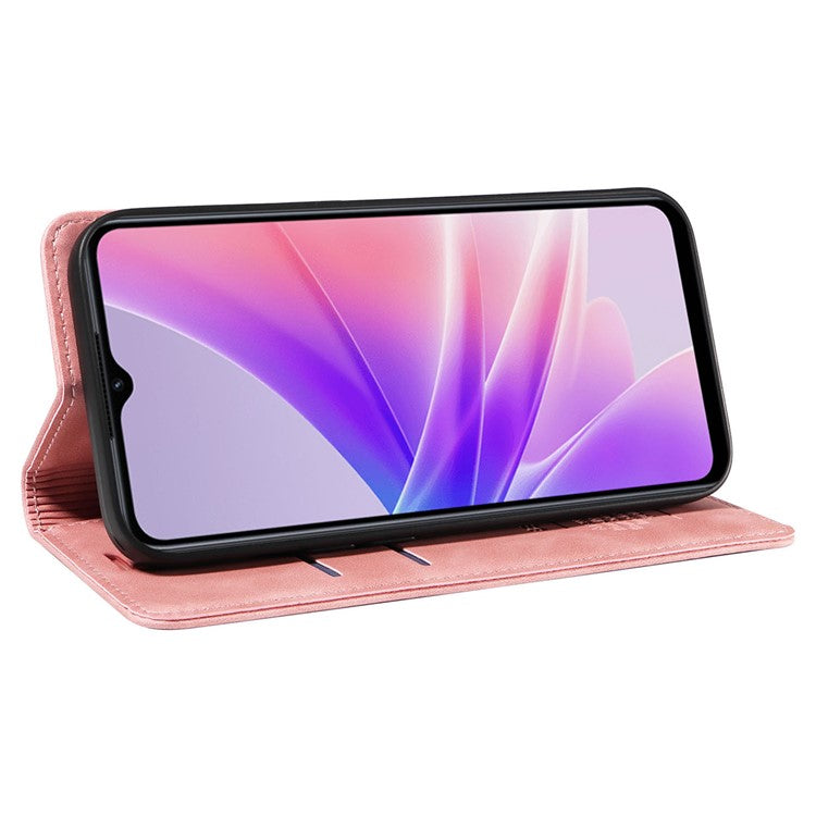 BETOPNICE 003 For Oppo A56s 5G / A57 (2022) 5G / A77 5G / K10 5G / A57 4G / A57e 4G / A57s 4G / A77 4G / Realme Q5i / Narzo 50 5G / V23 5G / OnePlus Nord N20 SE 4G Leather Phone Case - Pink