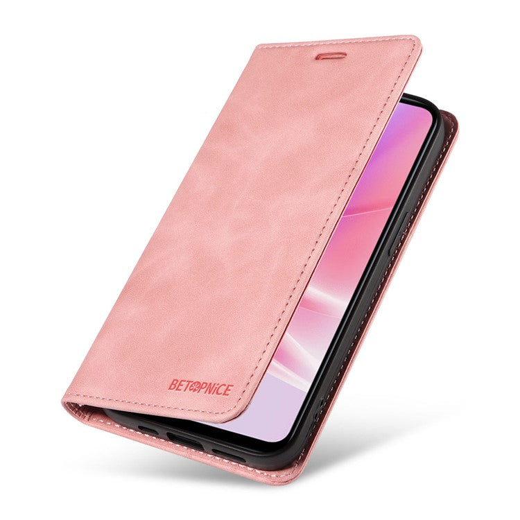 BETOPNICE 003 For Oppo A56s 5G / A57 (2022) 5G / A77 5G / K10 5G / A57 4G / A57e 4G / A57s 4G / A77 4G / Realme Q5i / Narzo 50 5G / V23 5G / OnePlus Nord N20 SE 4G Leather Phone Case - Pink