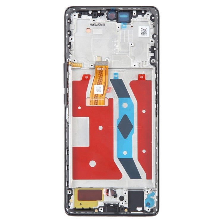 For Honor X40 5G OEM Grade S AMOLED Screen and Digitizer Assembly + Frame Part (without Logo) - Black