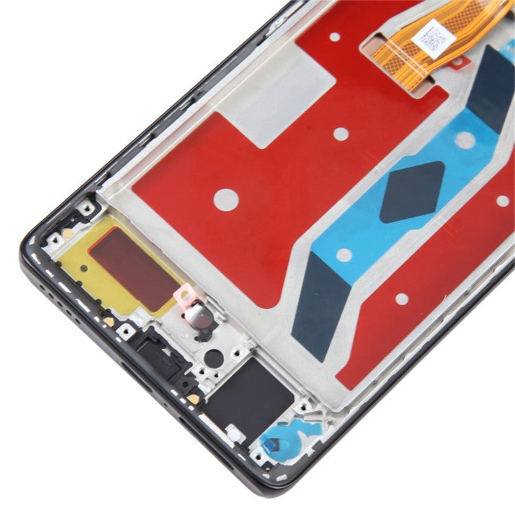 For Honor X40 5G OEM Grade S AMOLED Screen and Digitizer Assembly + Frame Part (without Logo) - Black