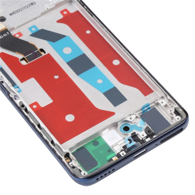 For Honor X20 / Honor 50 Lite OEM Grade S LCD Screen and Digitizer Assembly + Frame Replacement Part (without Logo) - Blue