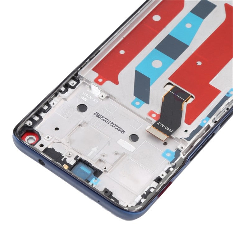 For Honor X20 / Honor 50 Lite OEM Grade S LCD Screen and Digitizer Assembly + Frame Replacement Part (without Logo) - Blue