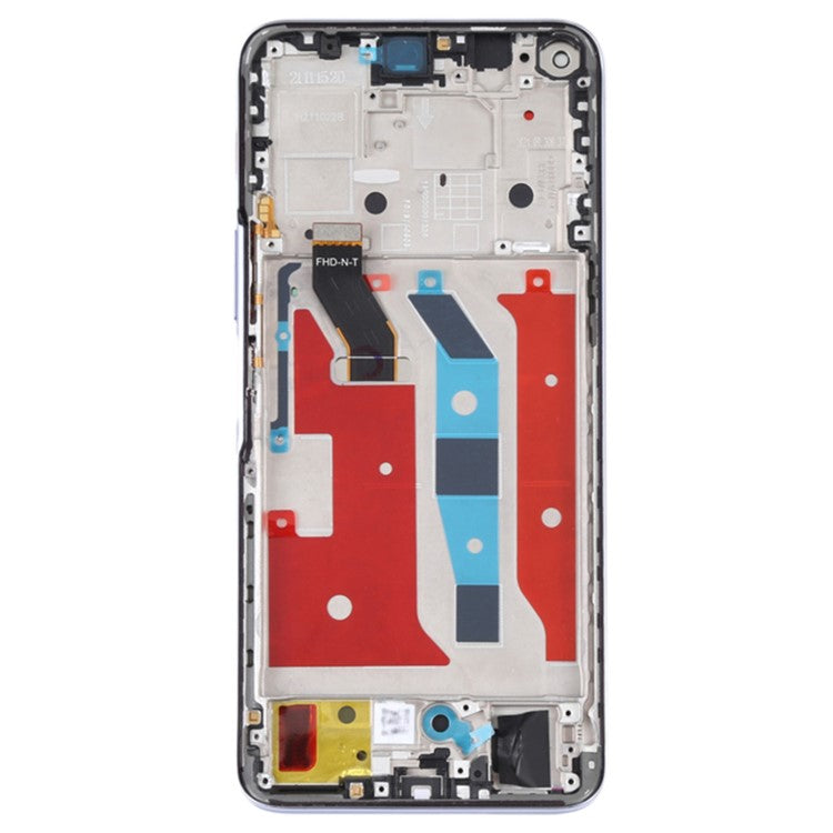 For Honor X20 / Honor 50 Lite OEM Grade S LCD Screen and Digitizer Assembly + Frame Replacement Part (without Logo) - Silver