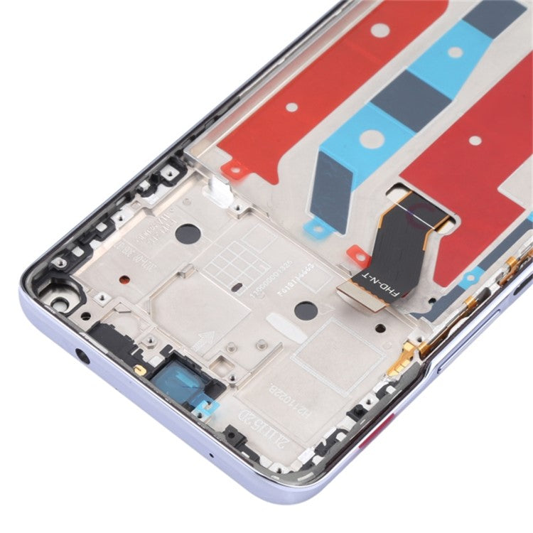 For Honor X20 / Honor 50 Lite OEM Grade S LCD Screen and Digitizer Assembly + Frame Replacement Part (without Logo) - Silver