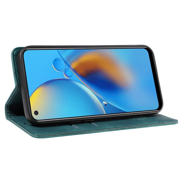 BETOPNICE 003 For Oppo A74 4G / F19 / F19s / A95 4G / Reno6 Lite RFID Blocking Flip Stand Leather Phone Case Wallet Cover - Green