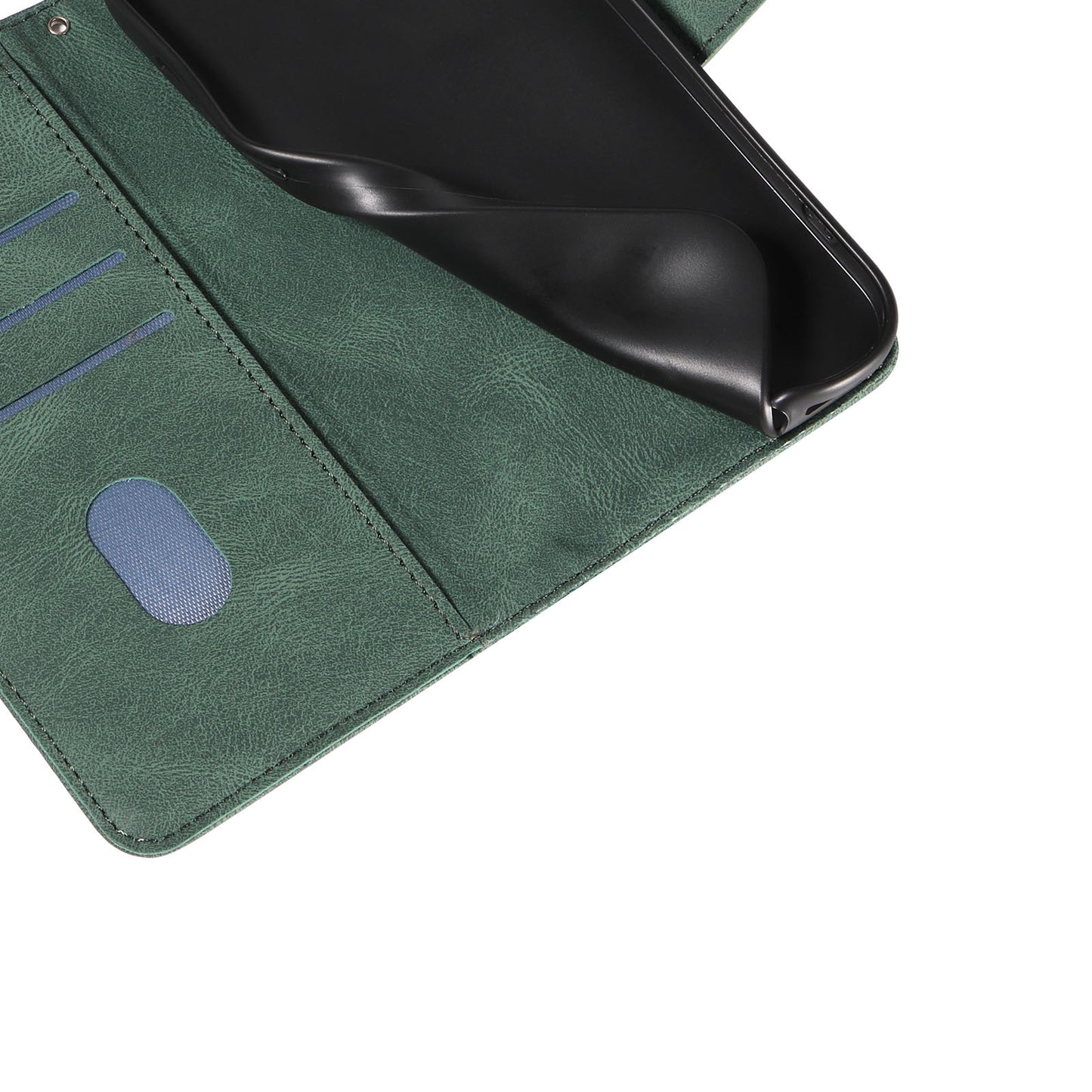 For Samsung Galaxy S20 FE 5G / S20 FE / S20 FE 2022 / S20 Lite Wallet Leather Phone Cover Imprinted Stand Case - Green