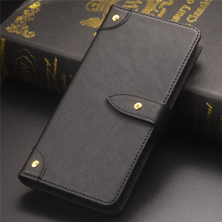 IDEWEI PU Leather Flip Cover for Asus Zenfone 10 5G Protective Case Drop-Proof Card Slots Phone Shell - Black