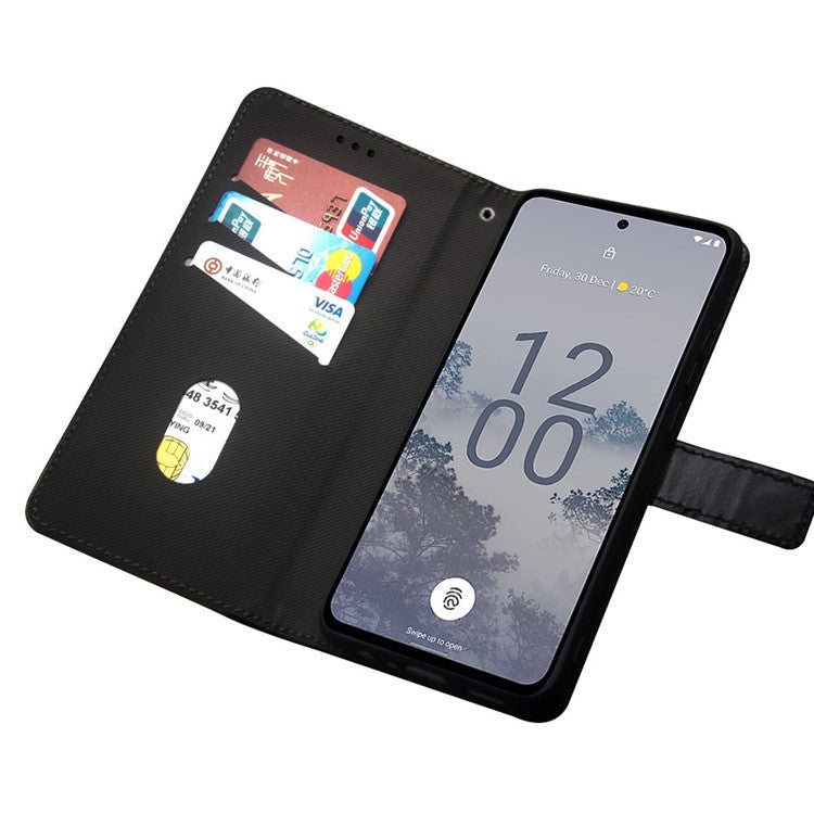 IDEWEI PU Leather Flip Cover for Asus Zenfone 10 5G Card Slots Splicing Color Anti-Drop Phone Case - Purple