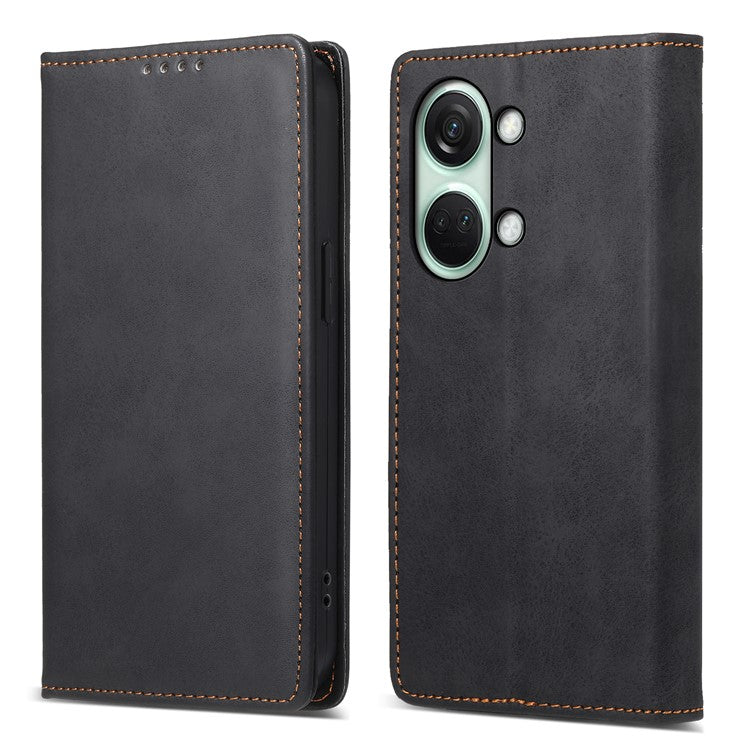DF-05 For OnePlus Nord 3 5G / Ace 2V PU Leather Wallet Case RFID Blocking Stand Phone Cover - Black