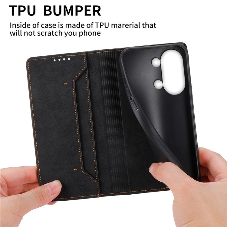DF-05 For OnePlus Nord 3 5G / Ace 2V PU Leather Wallet Case RFID Blocking Stand Phone Cover - Black