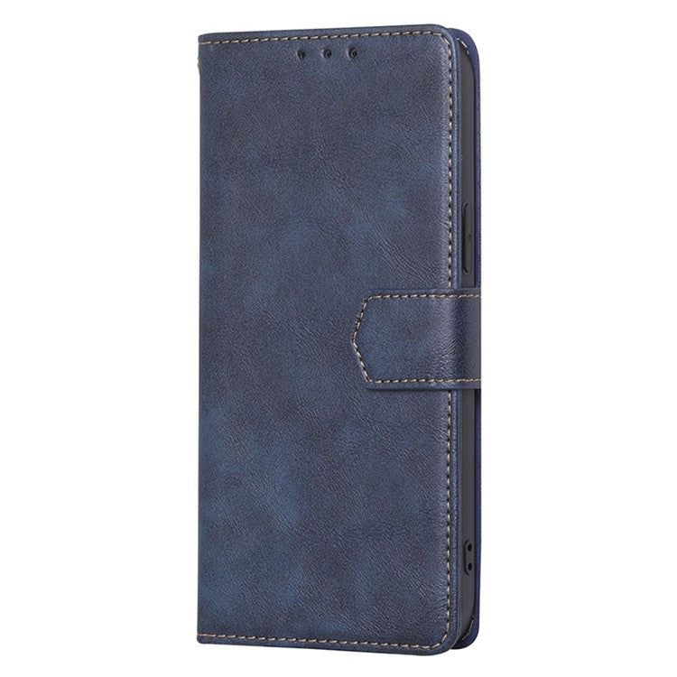 For vivo iQOO Neo8 Pro 5G / Neo8 5G Anti-Scratch PU Leather Flip Case RFID Blocking Wallet Stand Phone Cover - Blue