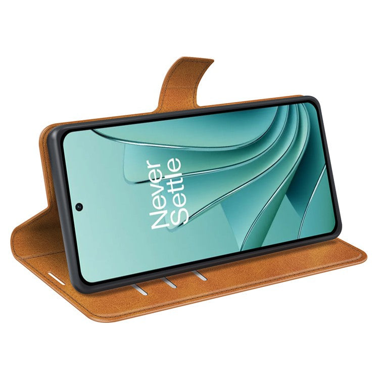 For OnePlus Ace 2V / Nord 3 5G PU Leather Wallet Case Stand Calf Texture Protective Phone Cover - Yellow