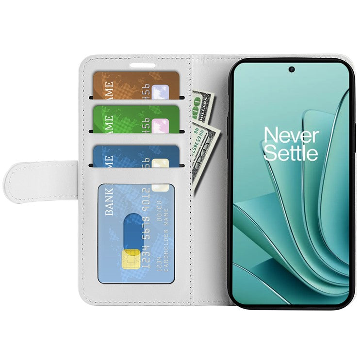 For OnePlus Ace 2V / Nord 3 5G Crazy Horse Texture Phone Wallet Case PU Leather Horizontal Stand Cover - White