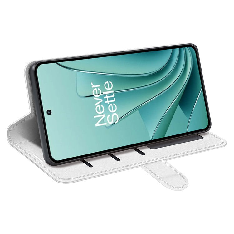 For OnePlus Ace 2V / Nord 3 5G Crazy Horse Texture Phone Wallet Case PU Leather Horizontal Stand Cover - White