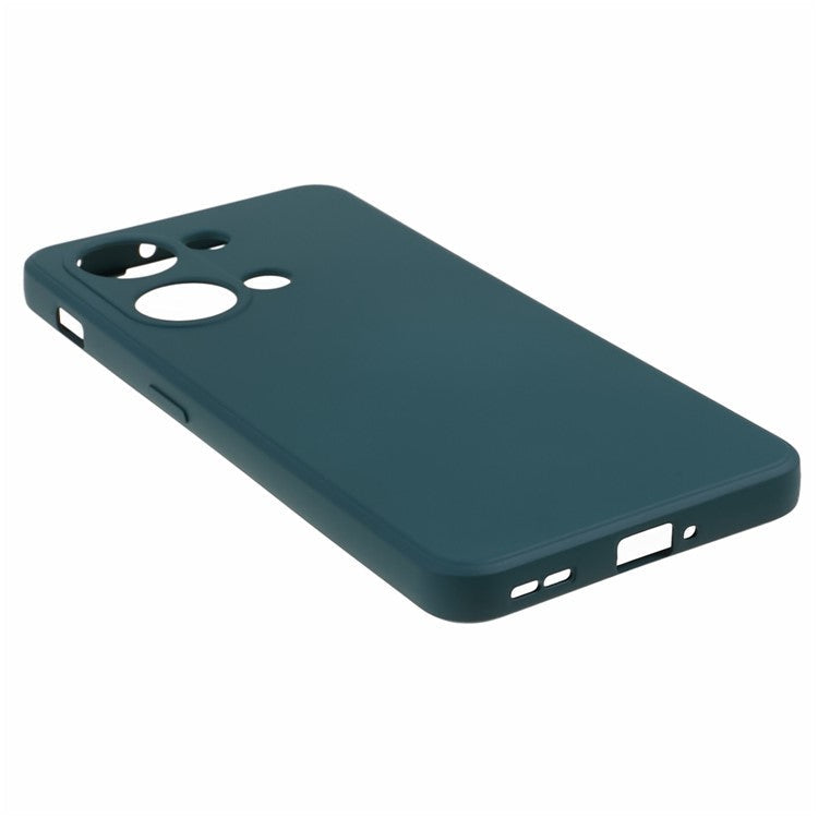 Soft TPU Shockproof Case for OnePlus Nord 3 5G / Ace 2V , Anti-Scratch Fiber Lining Rubberized Phone Cover - Army Green