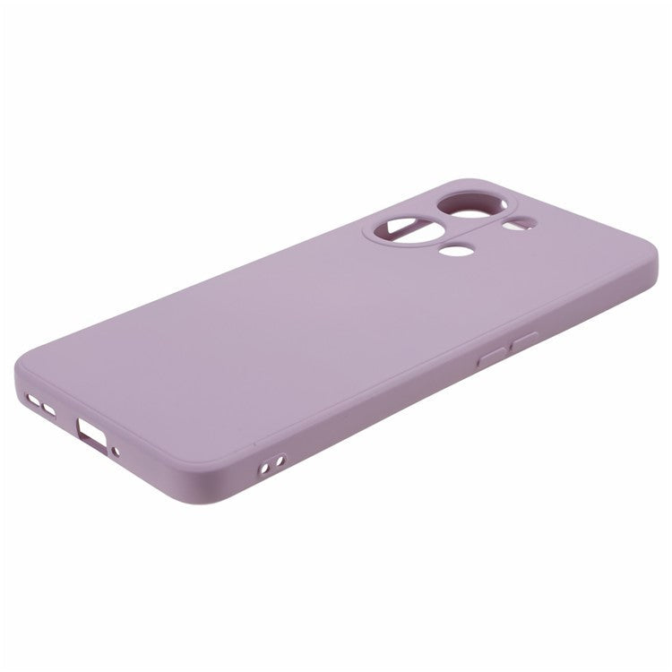 Soft TPU Shockproof Case for OnePlus Nord 3 5G / Ace 2V , Anti-Scratch Fiber Lining Rubberized Phone Cover - Purple