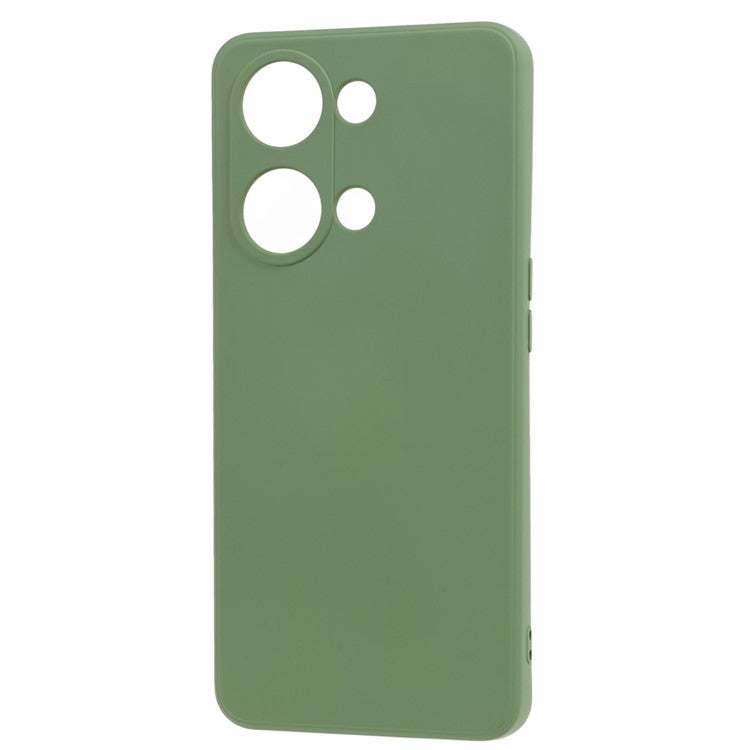 Soft TPU Shockproof Case for OnePlus Nord 3 5G / Ace 2V , Anti-Scratch Fiber Lining Rubberized Phone Cover - Bean Green