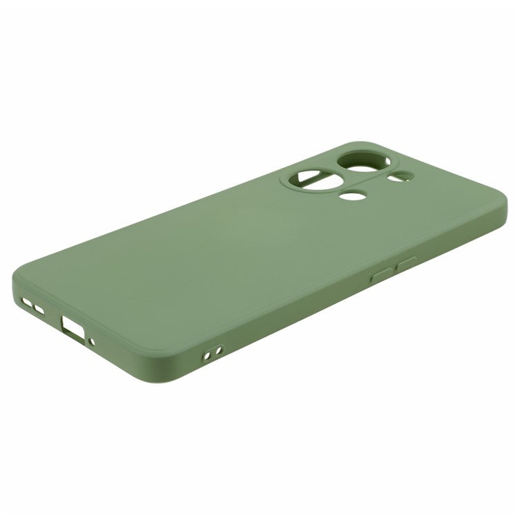 Soft TPU Shockproof Case for OnePlus Nord 3 5G / Ace 2V , Anti-Scratch Fiber Lining Rubberized Phone Cover - Bean Green