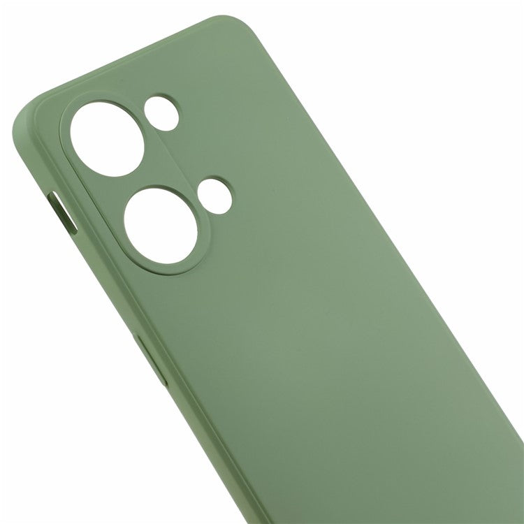 Soft TPU Shockproof Case for OnePlus Nord 3 5G / Ace 2V , Anti-Scratch Fiber Lining Rubberized Phone Cover - Bean Green