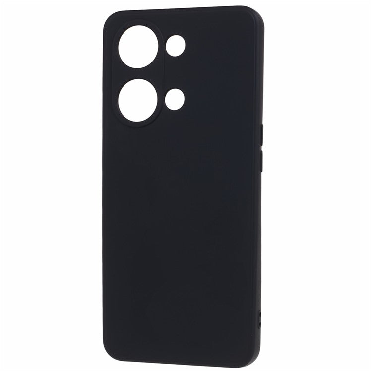 Soft TPU Shockproof Case for OnePlus Nord 3 5G / Ace 2V , Anti-Scratch Fiber Lining Rubberized Phone Cover - Black
