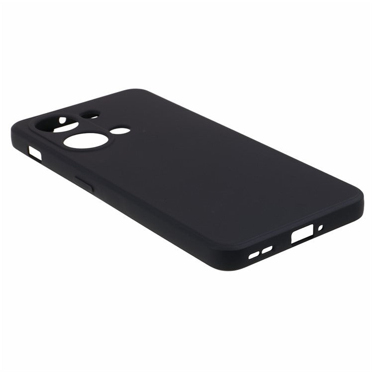 Soft TPU Shockproof Case for OnePlus Nord 3 5G / Ace 2V , Anti-Scratch Fiber Lining Rubberized Phone Cover - Black