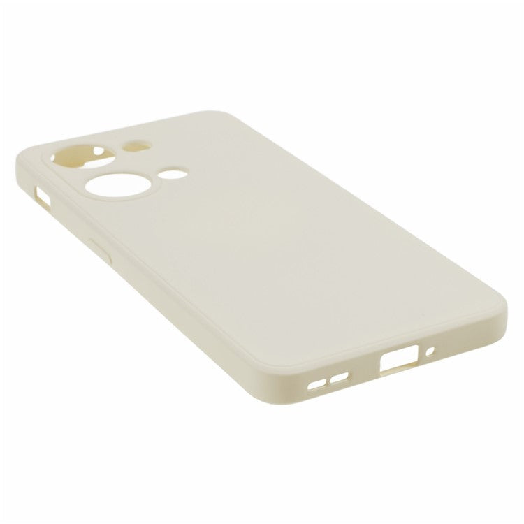 Soft TPU Shockproof Case for OnePlus Nord 3 5G / Ace 2V , Anti-Scratch Fiber Lining Rubberized Phone Cover - White