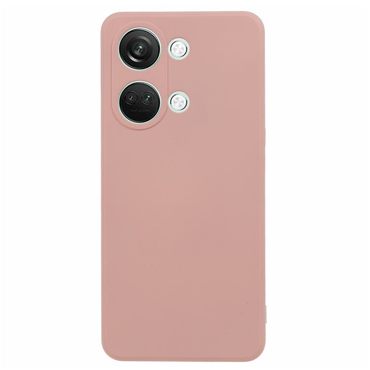 Soft TPU Shockproof Case for OnePlus Nord 3 5G / Ace 2V , Anti-Scratch Fiber Lining Rubberized Phone Cover - Pink