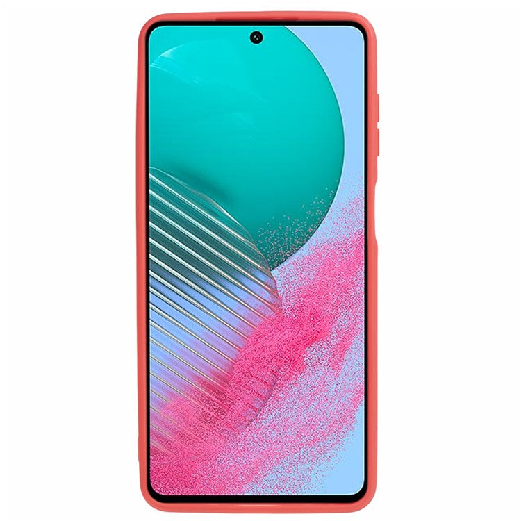 For Samsung Galaxy M54 5G / F54 5G Straight Edge Phone Case Precise Cutout Anti-scratch TPU Cover - Red