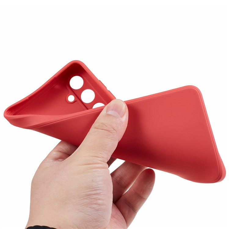For Samsung Galaxy M54 5G / F54 5G Straight Edge Phone Case Precise Cutout Anti-scratch TPU Cover - Red