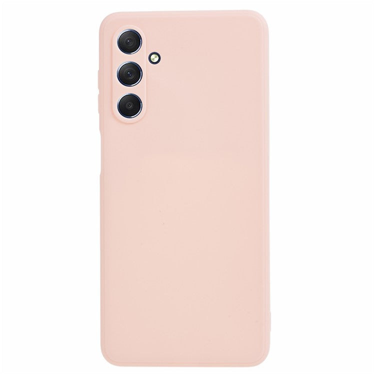 For Samsung Galaxy M54 5G / F54 5G Straight Edge Phone Case Precise Cutout Anti-scratch TPU Cover - Pink