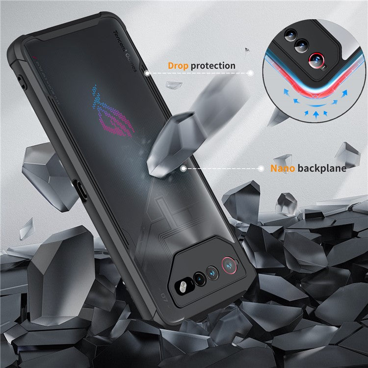 For Asus ROG Phone 6 5G / ROG Phone 7 5G Anti-Scratch Phone Case Hard PC+TPU Phone Cover