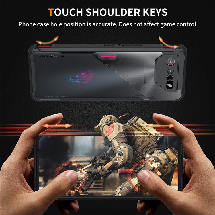For Asus ROG Phone 6 5G / ROG Phone 7 5G Anti-Scratch Phone Case Hard PC+TPU Phone Cover