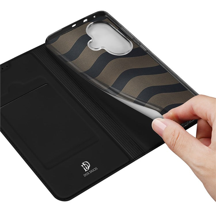 DUX DUCIS Skin Pro Series for OnePlus Nord CE3 5G Leather Anti-fall Stand Cover Card Holder Phone Case - Black