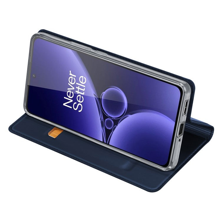 DUX DUCIS Skin Pro Series for OnePlus Nord CE3 5G Leather Anti-fall Stand Cover Card Holder Phone Case - Blue