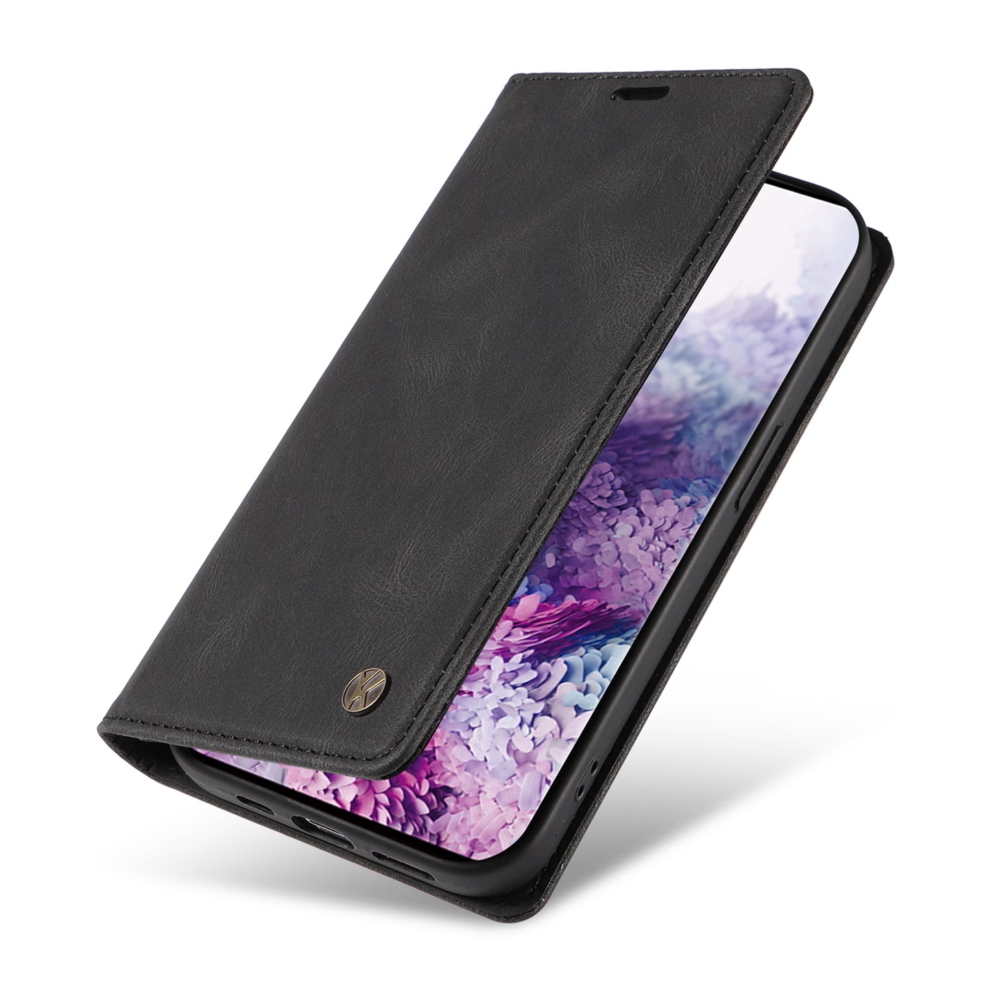 YIKATU YK-004 For Samsung Galaxy S20 FE / S20 FE 5G / S20 FE 2022 / S20 Lite Leather Cover Skin-touch Flip Wallet Stand Phone Case - Black