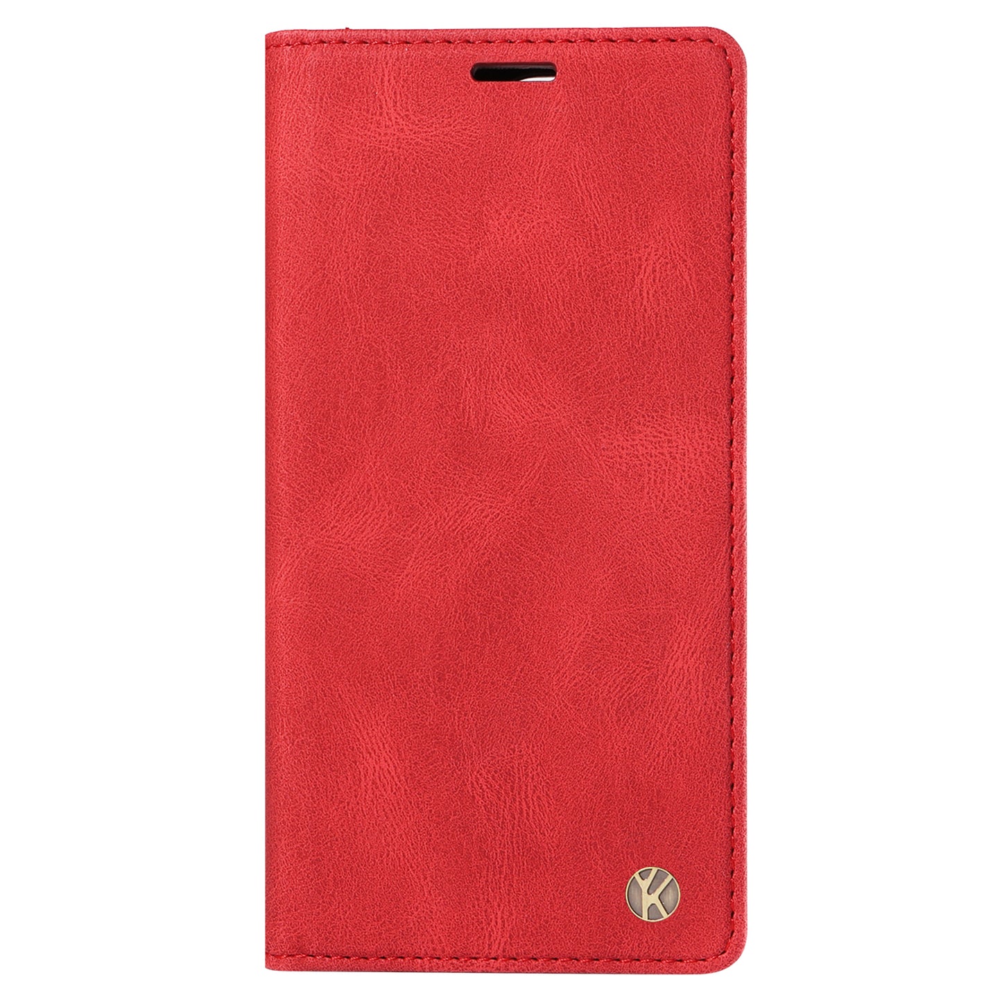 YIKATU YK-004 For Samsung Galaxy S20 FE / S20 FE 5G / S20 FE 2022 / S20 Lite Leather Cover Skin-touch Flip Wallet Stand Phone Case - Red