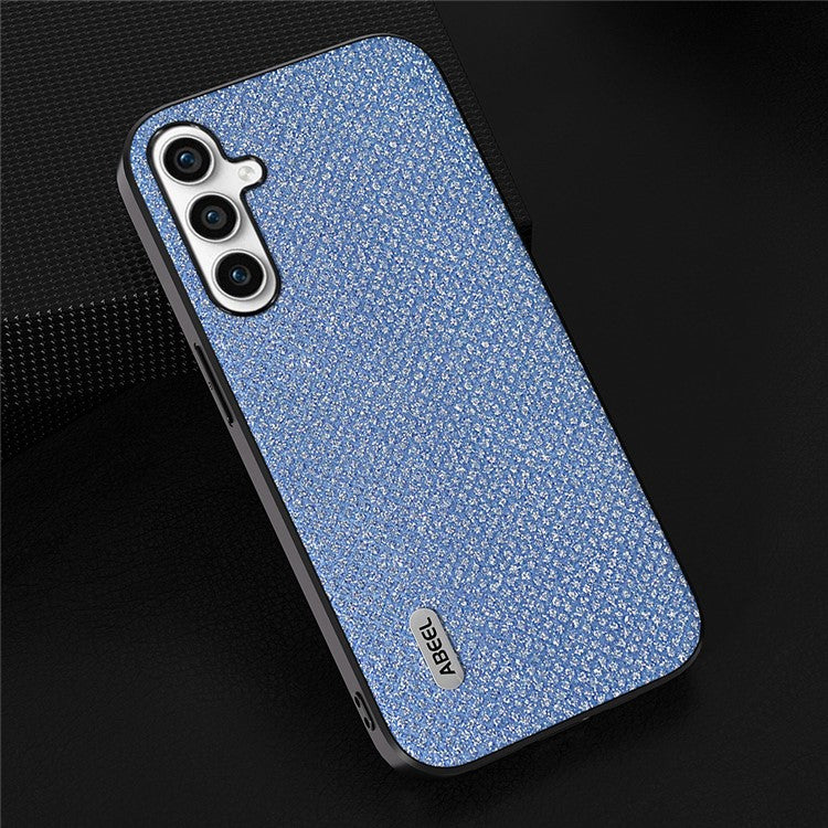 ABEEL For Samsung Galaxy A34 5G PU Leather+PC+TPU Bling Rhinestone Texture Back Case Phone Cover - Blue