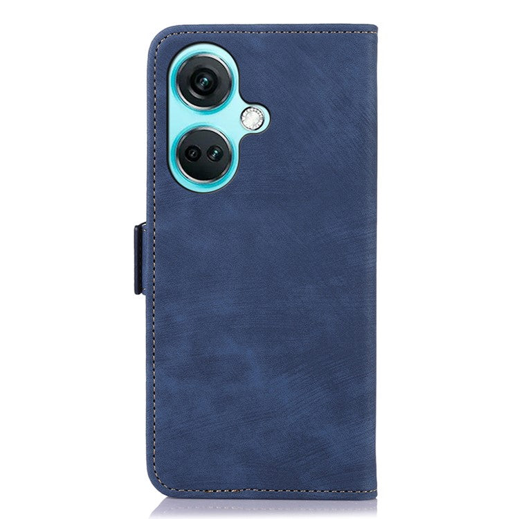 ABEEL For OnePlus Nord CE3 5G Wallet Leather Phone Case Stand Retro Texture Phone Cover - Blue