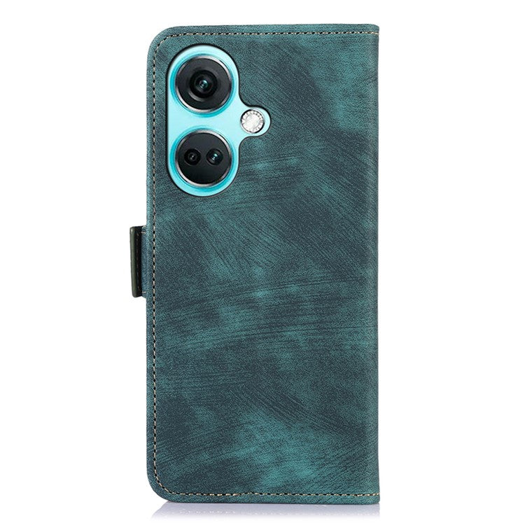 ABEEL For OnePlus Nord CE3 5G Wallet Leather Phone Case Stand Retro Texture Phone Cover - Green
