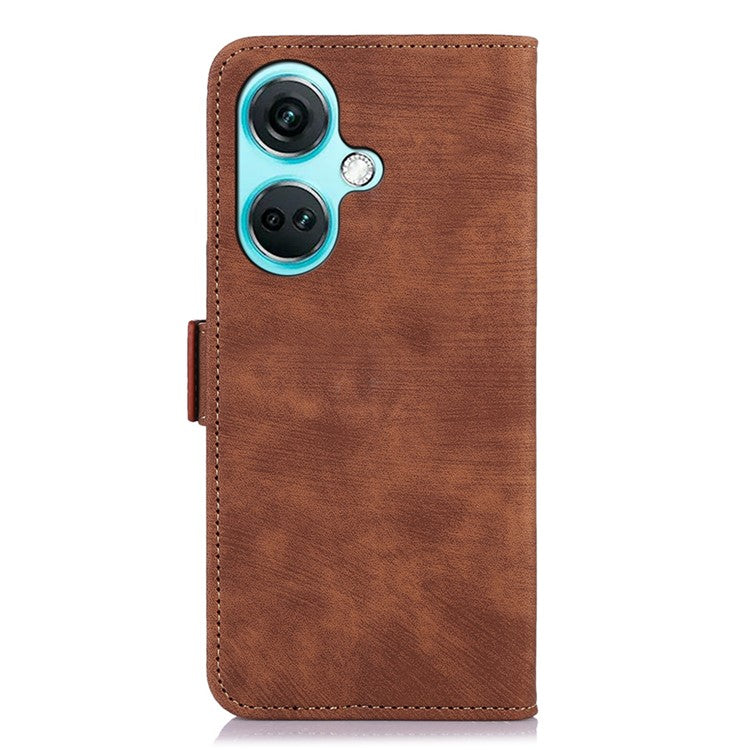 ABEEL For OnePlus Nord CE3 5G Wallet Leather Phone Case Stand Retro Texture Phone Cover - Brown