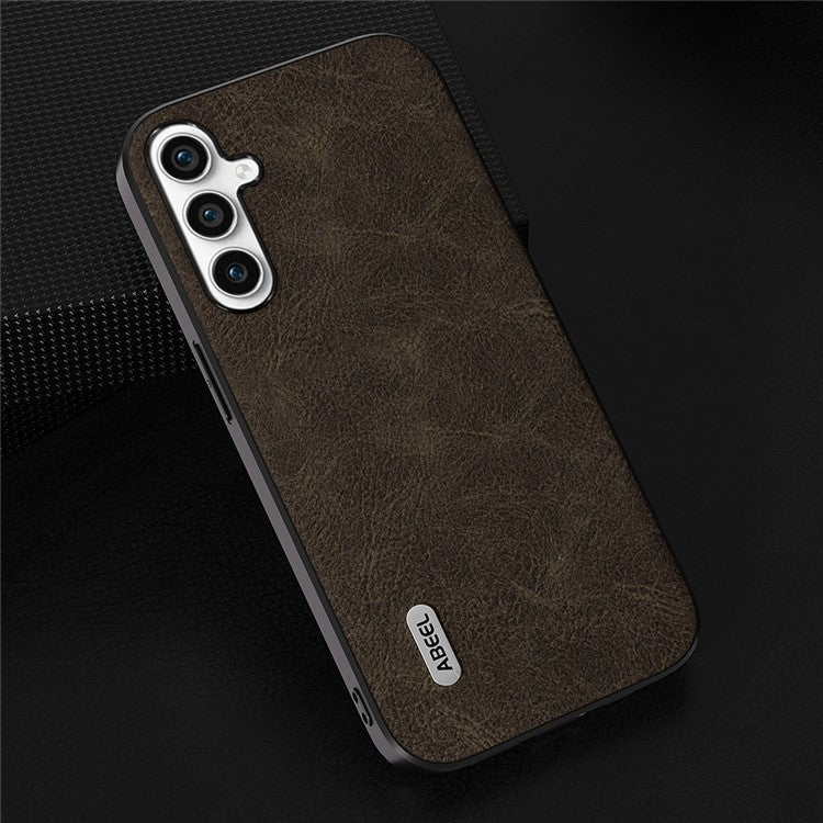 ABEEL Phone Case for Samsung Galaxy M54 5G / F54 5G , PU Leather+PC+TPU Litchi Texture Cover - Khaki