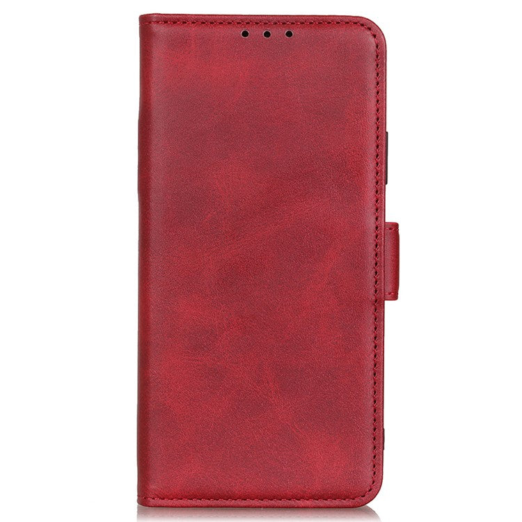 For OnePlus Nord CE3 5G Cowhide Texture Wallet Phone Case PU Leather Phone Stand Cover - Red