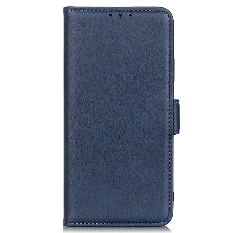 For OnePlus Nord CE3 5G Cowhide Texture Wallet Phone Case PU Leather Phone Stand Cover - Blue