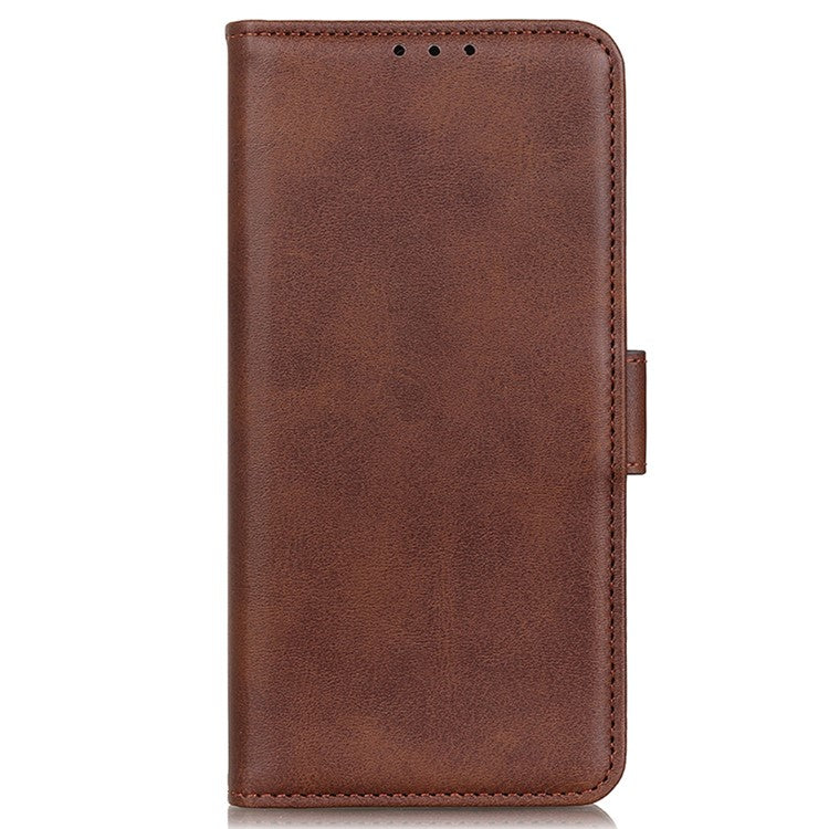 For OnePlus Nord CE3 5G Cowhide Texture Wallet Phone Case PU Leather Phone Stand Cover - Brown