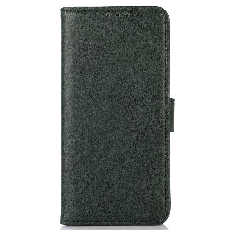 For OnePlus Nord CE3 5G Phone Wallet Case Phone Stand Cowhide Texture PU Leather Cover - Green