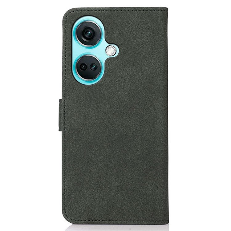 KHAZNEH For OnePlus Nord CE3 5G PU Leather Smartphone Case Textured Wallet Stand Phone Cover - Green