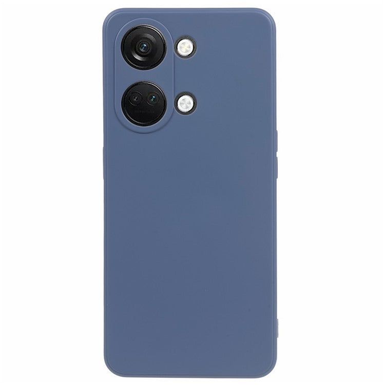 TPU Case for OnePlus Ace 2V / Nord 3 5G , Rubberized Surface Fiber Lining Shockproof Phone Cover - Lavender Grey